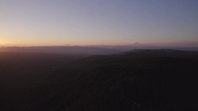 Hazy Mountains on the Horizon