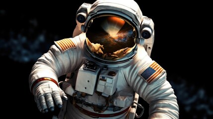 astronaut in space. Created with Generative AI.