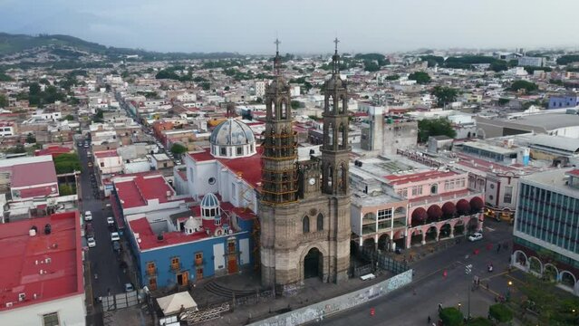 Historic Cathedral of Tepic, Nayarit. Mexico