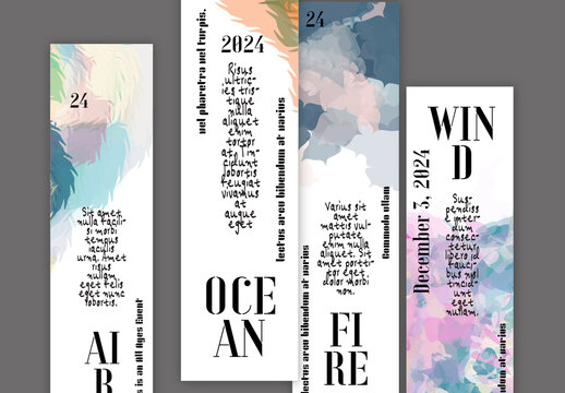 Web Banner Transparent Random Overlapping Shapes Creating Vector Watercolor Effect Art Event Template