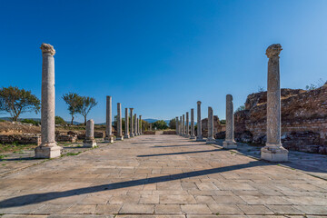 Fototapeta na wymiar Various photos from the ancient city of Aphrodisias in the aydin karacasulu region