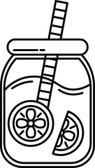 Doodle cute illustration. Kawaii characters for childrens coloring book