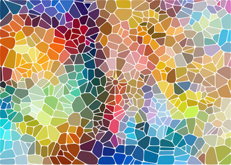 vector abstract multicolored stained glass window