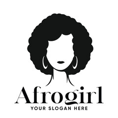 African girl logo design