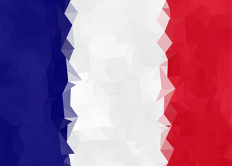 vector abstract stylized flag of france triangles
