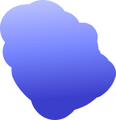 Abstract frame bubble, gradient color