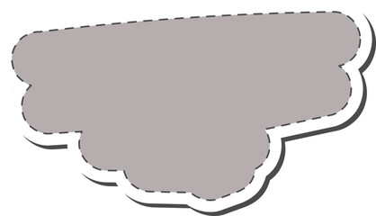 Abstract sticker frame with outline