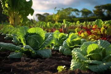 Homegrown Mini Garden: Vegetables and Trees in a Cozy Backyard