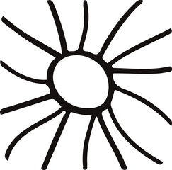 Abstract round frame, blue ink splashes