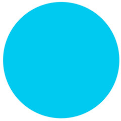 The circle is light blue, solid, used as an illustration.