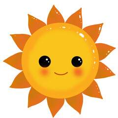 The sun smiles today, and every day, with a bright smile.