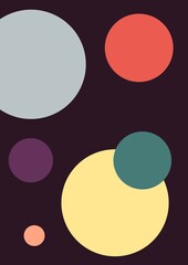 illustration of an background with circles