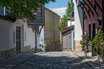 The old town of city of Plovdiv, Bulgaria