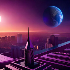 Luminous Nights: A City's Skyline Unveiled