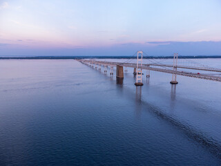 Fototapeta premium Chesapeake Bay Bridge Aerial Photo