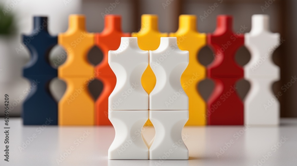 Poster a group of colorful vases sitting on top of a table. generative ai. visualization of gender spectrum