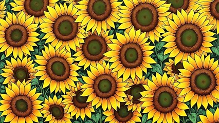 sunflowers wallpaper pattern