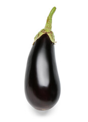 Fresh eggplant on white background