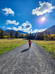 Hiking inner basin trail in Flagstaff, Arizona, Coconino County, USA
