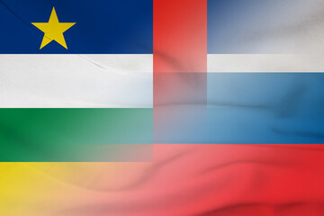 Central African Republic and Slovenia official flag international negotiation SVN TCD