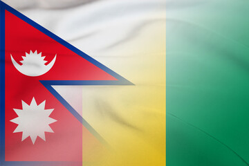 Nepal and Guinea government flag international negotiation GIN NPL