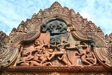 Western gopura of Banteay Srei in Siem Reap
