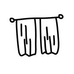 Window curtain icon