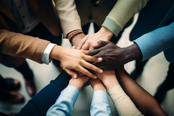 Togetherness black partner strength meeting work group hands corporate friendship closeup support teamwork business together