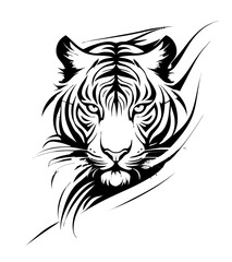 Tribal Tiger Vector