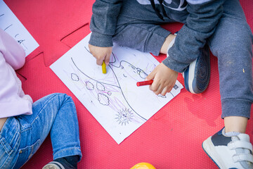 Colorindo com Giz de Ceira, educação, diversão