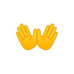 All type of hand emojis, gestures, stickers, emoticons flat illustration symbols set, collection. Hands, handshakes, muscle, finger, direction, like, unlike, fingers collection, illustration vector 