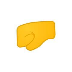 All type of hand emojis, gestures, stickers, emoticons flat illustration symbols set, collection. Hands, handshakes, muscle, finger, direction, like, unlike, fingers collection, illustration vector 