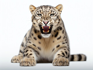 Snow Leopard xxx on a white background