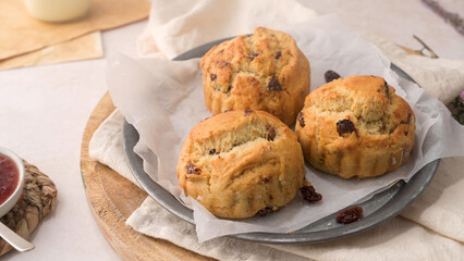Scones with Strawberry Jam and Clotted Cream