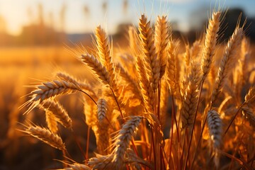 黄金色の麦畑　with generative ai
