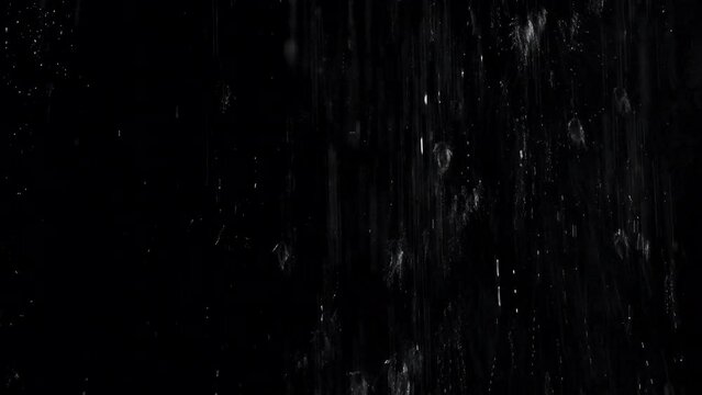 Splashing water on a planar surface like rain with  a showerhead