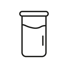Glass jar icon. Vector illustration. EPS 10.