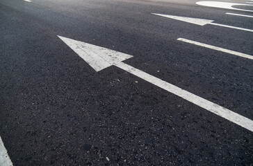 The road surface is a forward sign.