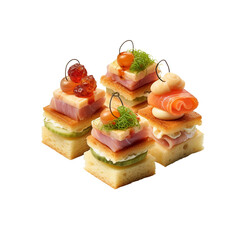 Canape. isolated object, transparent background