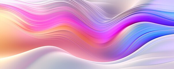 Abstract Dynamic Spectrum of Colors Abstract Background, Colorful luxury wave silk,Holographic Neon Fluid Waves