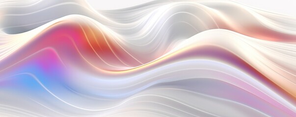 Fototapeta premium Abstract Dynamic Spectrum of Colors Abstract Background, Colorful luxury wave silk,Holographic Neon Fluid Waves