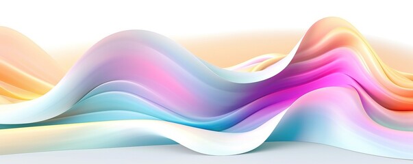 Fototapeta premium Abstract Dynamic Spectrum of Colors Abstract Background, Colorful luxury wave silk,Holographic Neon Fluid Waves
