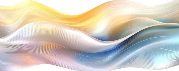 Naklejka premium Abstract Dynamic Spectrum of Colors Abstract Background, Colorful luxury wave silk,Holographic Neon Fluid Waves