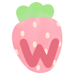 food fruit back and white stripes lined design lined pattern lined figure longhand letter strawberry pink green pastal