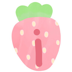 food fruit back and white stripes lined design lined pattern lined figure longhand letter strawberry pink green pastal