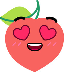 Peach Face Inlove Heart Eye