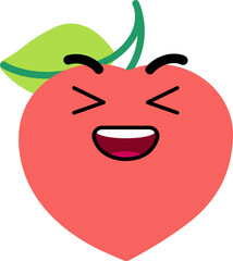 Peach Face Smlie Haha Laugh