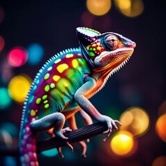 Obraz premium colorful chameleon