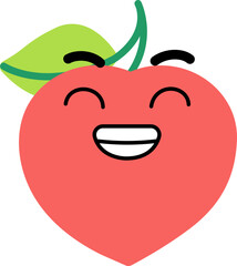 Peach Face Teeth Smile