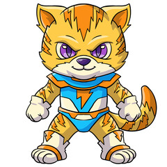 Yellow cat character